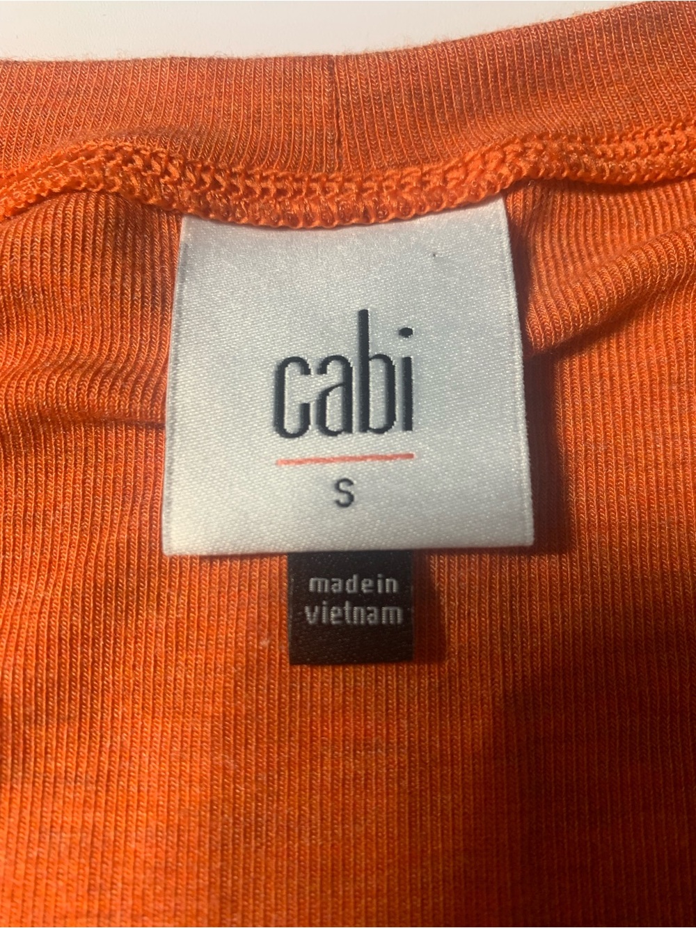 CAbi Orange & Gray Sleeveless Tank Top - Picture 2 of 3